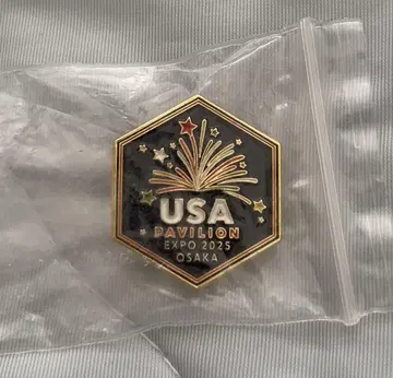 USA Pavilion Expo 2025 한정판! 독립 기념일 핀 배지