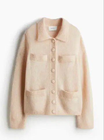 H&M 모헤어 블렌드 카라 부착 가디건 ZARA 니트