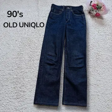 [90s 올드 유니클로] 빈티지 스트레이트 데님 청바지 인디고