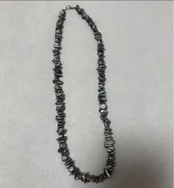 미사용품 헤마타이트 목걸이 42cm
