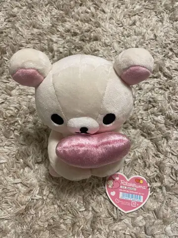 리락쿠마 하트 껴안기 봉제 인형