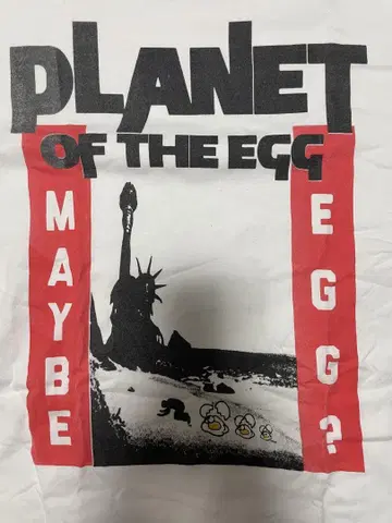 CHOOSE ME PLANET OF THE EGG 수제 T셔츠 sizeL