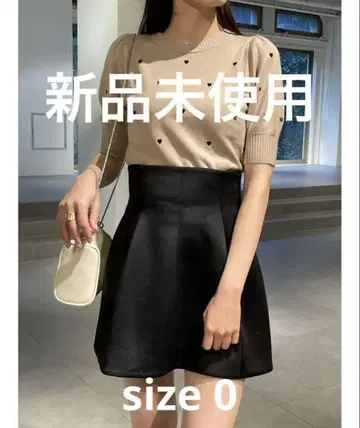 SNIDEL 구축 스커트 미니 스커트 블랙