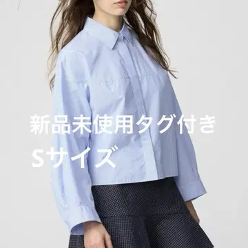 택 포함 미사용 새상품 UNIQLO:C 코튼 코쿤 셔츠 S 사이즈