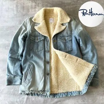 레어 RHC 론 헤르만 데님 보아 자켓 USED 가공 S