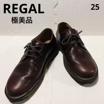 컨디션 최상 REGAL 천연 가죽 가죽 신발 브라운 25cm 플레인토