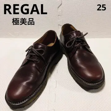 컨디션 최상 REGAL 천연 가죽 가죽 신발 브라운 25cm 플레인토