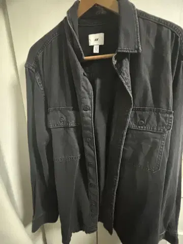 H&M 블랙 데님 자켓