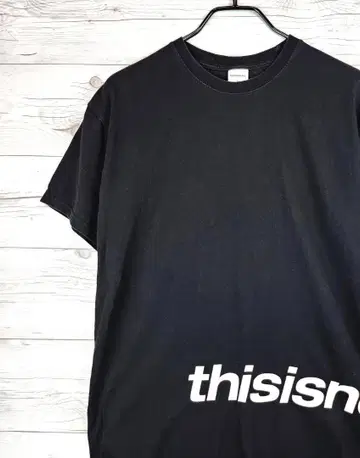 thisisneverthat T셔츠 로고 블랙 L