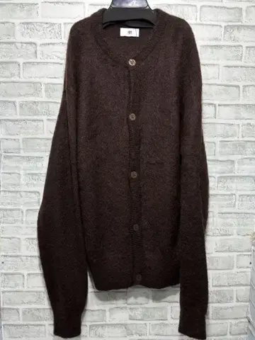 미사용 81 MOHAIR 크루넥 가디건