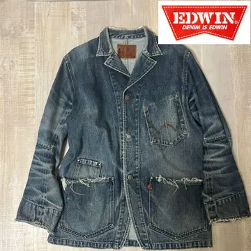 [ 분위기 최고 ] EDWIN 데님 커버올 자켓 에드윈 남성용
