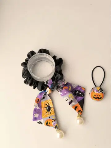 미니 스카프 리본 HALLOWEEN