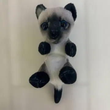 고양이 봉제 인형 소형 그레이와 화이트