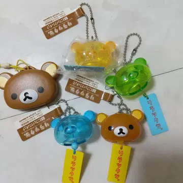 리락쿠마 풍경 미니 페이크 피규어 키링