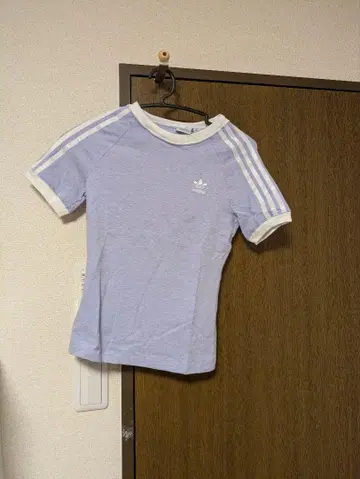 adidas 연보라 래글런 슬리브 T셔츠