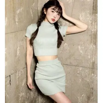 [새상품급] Darich 컬러 리브 셋업 색스 블루 프리 사이즈