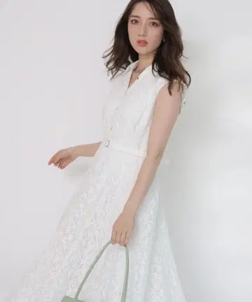 아푸와이저 리셰 바닥 플레어 레이디 레이스 원피스 2025SS