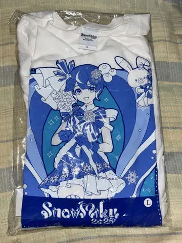 유키 미쿠 SNOW MIKU 2025 하츠네 미쿠 롱 T셔츠 L 사이즈