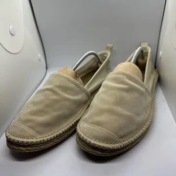 글로벌 워크 에스파드리유 베이지 슬립온 남성용 사용 2회 새상품급