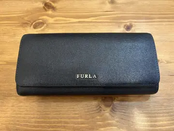 FURLA 장지갑 블랙 가죽