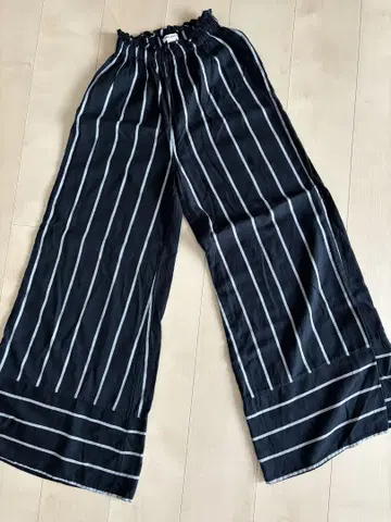 BILLABONG 스트라이프 패턴 와이드 팬츠 전체 밴딩