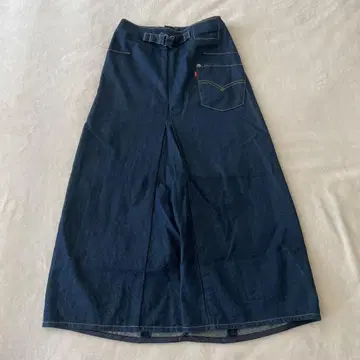 리바이스 여성용 S 데님 스커트 크림슨 엔지니어드 입체 재단