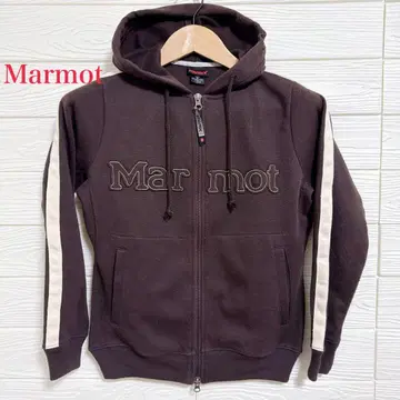 [ 한정판 SALE! ] Marmot 다크 브라운 후드 부착 후드티