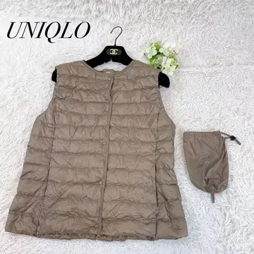 새상품급 UNIQLO 울트라 라이트 노카라 컴팩트 다운 베스트 XL