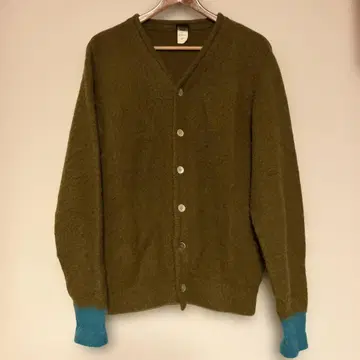 SARCASTIC HOMME 모헤어 가디건 카키 size M