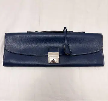 미사용 MARINELLA E.MARINELLA 접이식 가죽 클러치 백