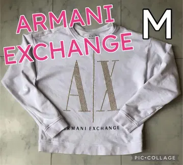 ARMANI EXCHANGE 로고 맨투맨 여성 M 화이트