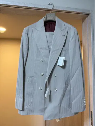 BRUNELLO CUCINELLI 그레이지 원앤하프 수트 46