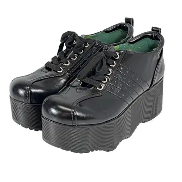 [ 새상품 ] YOSUKE 통굽 스니커즈 LL 25cm 블랙