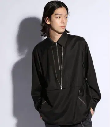 HARE 더블 ZIP 디자인 셔츠