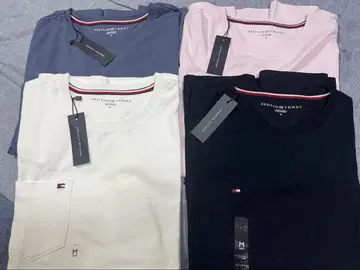 새상품 택 포함 TOMMY HILFIGER T셔츠 포켓 부착 M사이즈