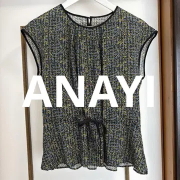 ANAYI 슬리브리스 상의 블라우스 쉬폰
