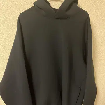 블랙 후드 부착 후드티