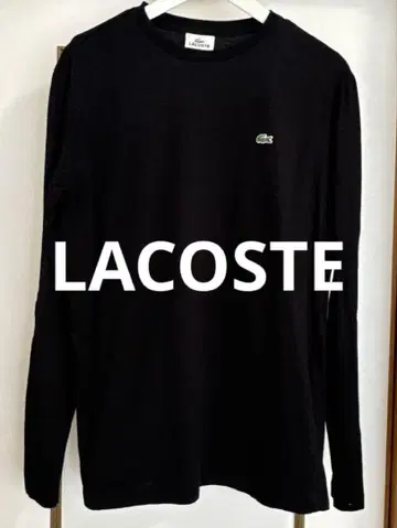 LACOSTE 블랙 긴팔 티셔츠