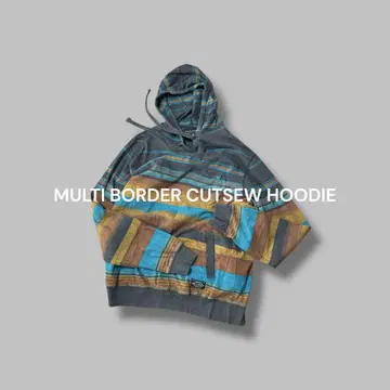 MULTI BORDER CUTSEW HOODIE 3011T 롱 T