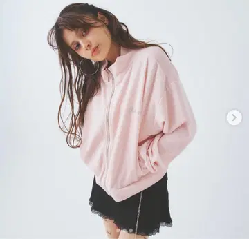 페리큐어 velvet zip pink