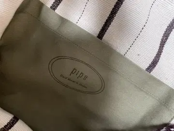 pips 스트라이프 패턴 에코백