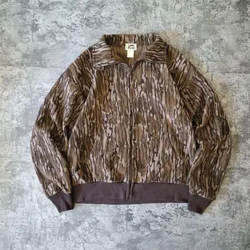 80s Duxbak 카모플라쥬 플리스 블루종