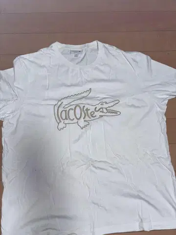 LACOSTE 화이트 T셔츠 US 3XL