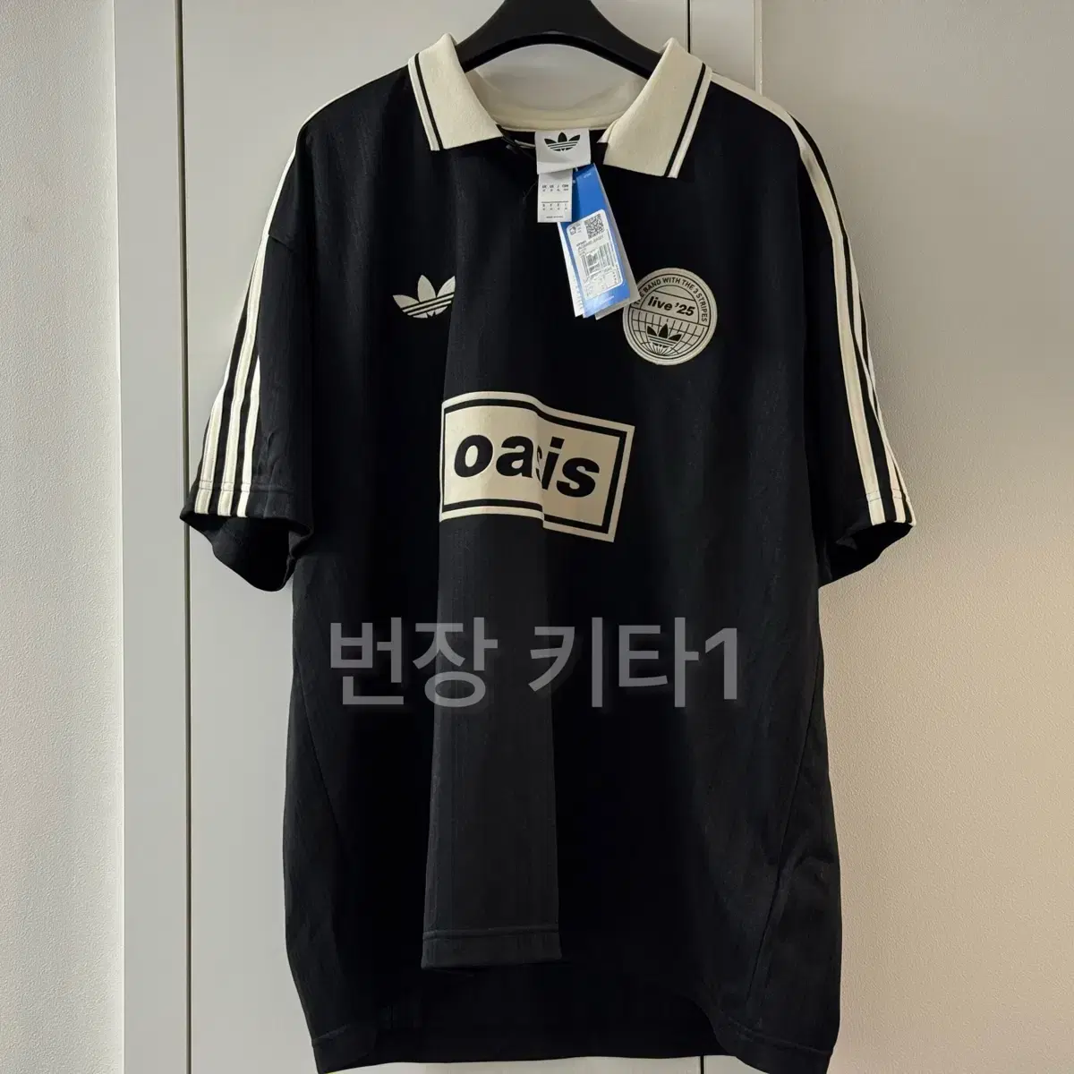ADIDAS | 아디다스 Oasis Adidas Football Shirt Jacquard Jersey