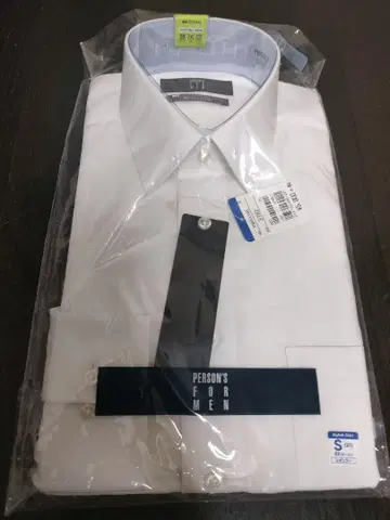 PERSON'S FOR MEN 논아이론 화이트 셔츠 S