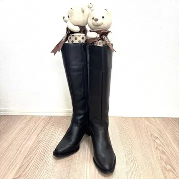 K.T KIYOKO TAKASE 블랙 롱 부츠 23cmA11