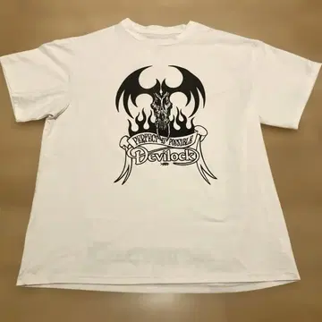Devilock X-LARGE 화이트 셔츠 데빌락 로고 데빌