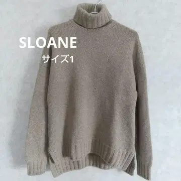 SLOANE 슬로우 지롱 라무 캐시미어 니트 터틀넥 모카