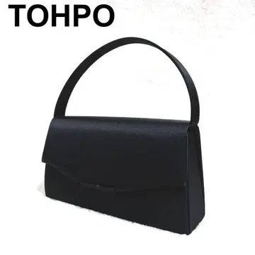 [ 새상품급 ] TOHPO 포멀 백 관혼상제 일본제 블랙 바닥 징 포함