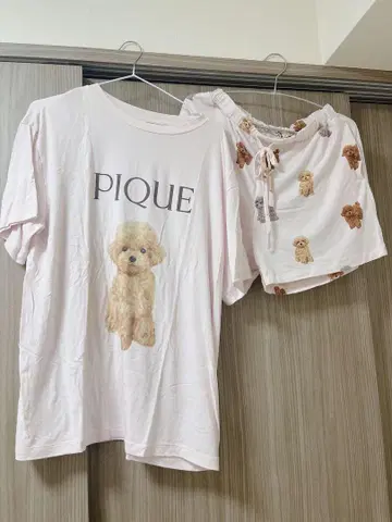 GELATO PIQUE 반팔 룸웨어 상하의 세트